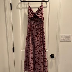 Vici midi open front dress